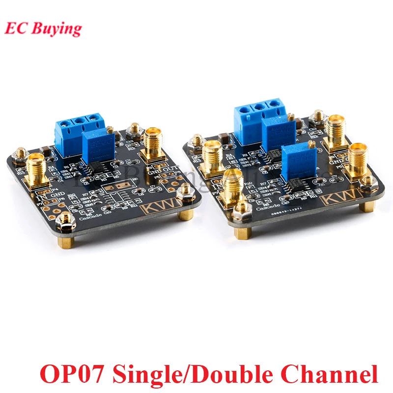 Op07 Module Single Double Channel Operational Amplifier Board Low