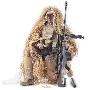 

30cm 1:6 Realistic Soldier Military Model Toy Gift with Movable Joint for Children - Desert Sniper