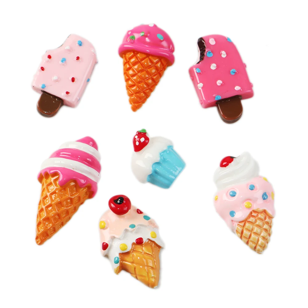 

David accessories Ice-cream Plastic Planer 3D Resin Bow-knot DIY Accessories Scrapbooking Craft Handmade Decorative,20Yc7851