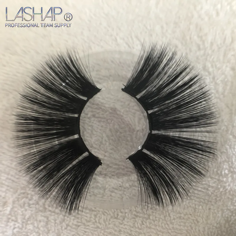 

LASHAP 25mm Long 3D mink lashes extra length faux mink eyelashes Big dramatic volumn eyelashes thick false eyelash