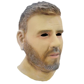 

Latex Realistic Male Head Masks Human Look Halloween Cosplay Costumes
