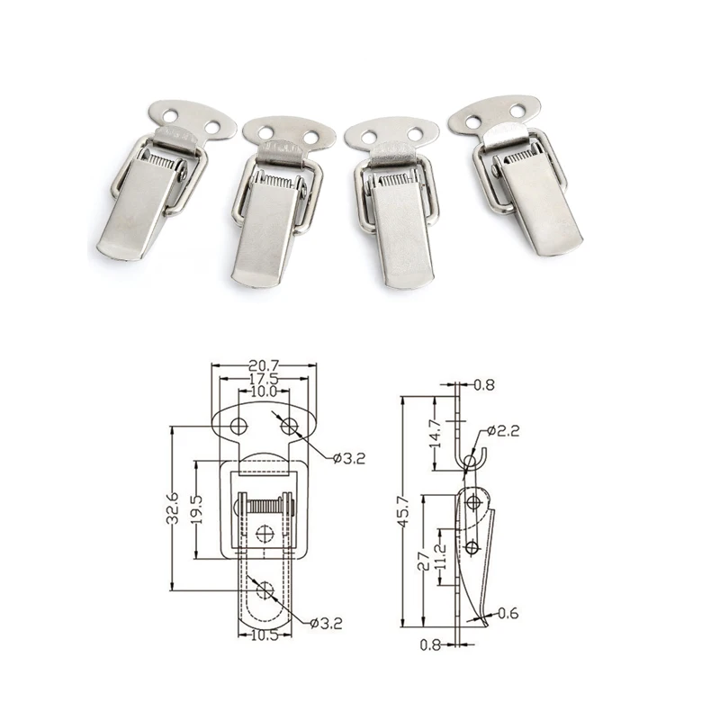 Stainless-Steel-Locks-Hasps-Box-Lock-Toolbox-Lock-Hasp-Latch-(J107)