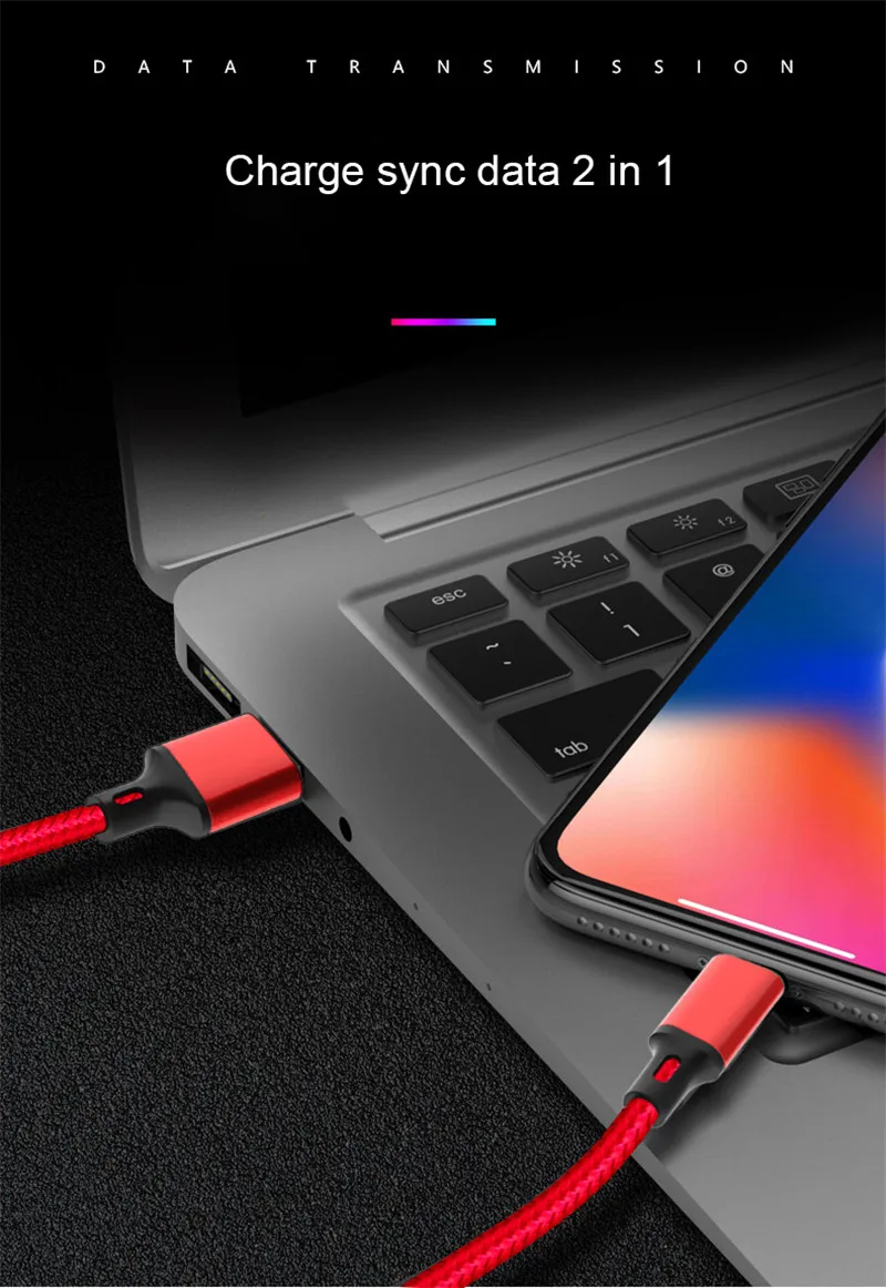 1 м 2 м 3 м микро USB кабель для быстрой зарядки для samsung S6 S7 Redmi Note 4 5 MicroUsb Android мобильный телефон длинный короткий кабель для передачи данных