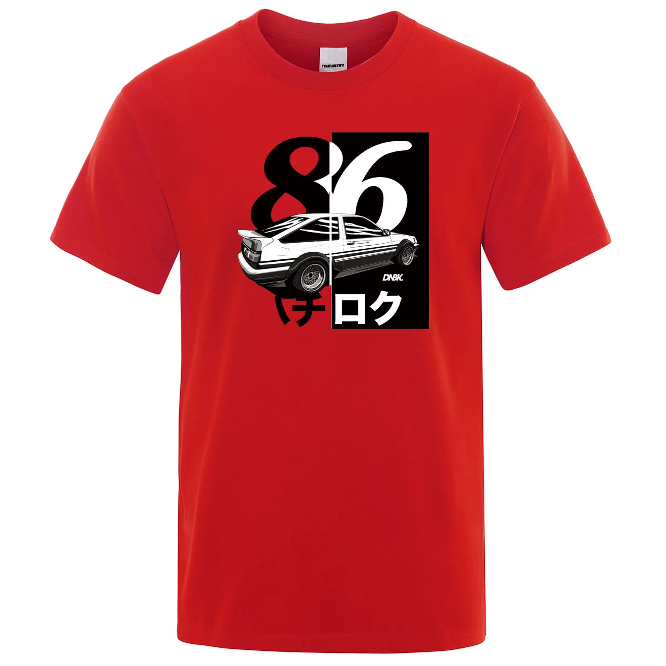 AE86 Начальная D Homme футболка мужская с принтом Drift Футболка модная крутая футболка японское аниме короткий рукав летние хлопковые повседневные топы - Цвет: red 6