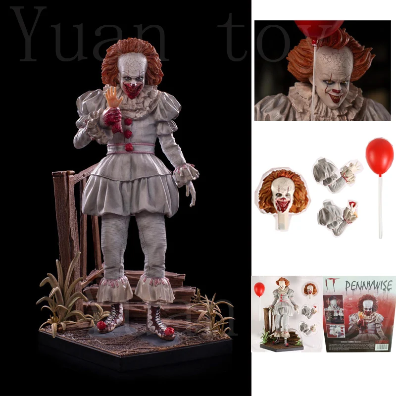 9 дюймов IT Pennywise Joker Stephen King's Iron Studio фигурка Коллекционная Рождественская игрушка ужас Хэллоуин