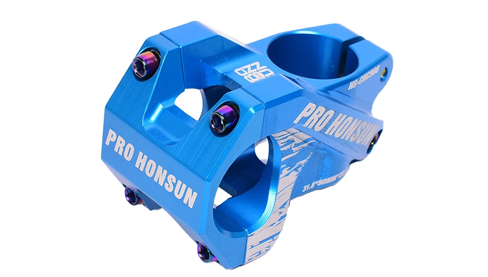 HONSUN PRO MTB велосипедный шток 0 ° 50 мм Дорожный шток 28,6*31,8 мм алюминиевый сплав CNC высокая прочность XC AM Аксессуары для велосипеда 185 г