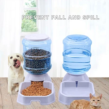 

3.8L Pet Automatic Feeder Dog Cat Water Drinking Cat Cat Feeding Large Capacity Dispenser Pet Cat Bowl Dog