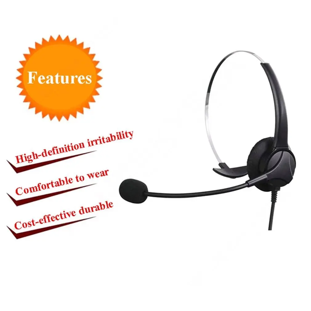2020 USB Headset with Microphone Rotatable Adjustable Noise Canceling Earphone Call Center Headset Earphone for PC Laptop