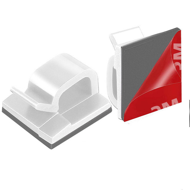 Cable Organizer Clips Cable Management Desktop & Workstation ABS Wire Manager Cord Holder USB Data Line Bobbin Winder