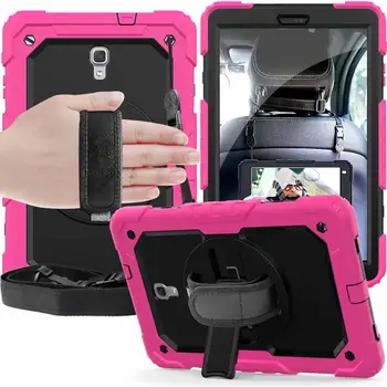 

360 Degree Case For Samsung galaxy Tab A 10.5 inch T590 T595 SM-T590 SM-T595 Children safe Silicone Strap Hard Cover+Neck+pen
