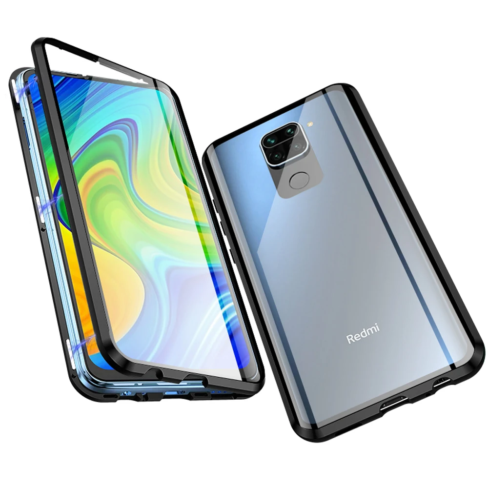 Чехол Jonwelsy для Xiaomi Redmi Note 9S 9 Pro 360 полная защита корпуса двустороннее закаленное