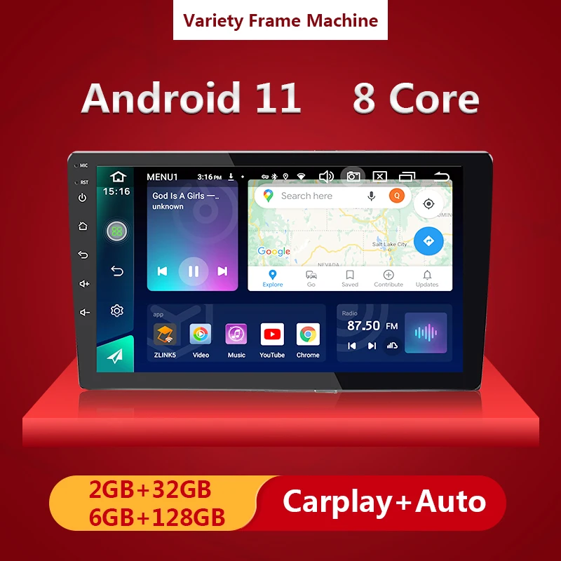 Android 11 IPS Screen Car Radio Multimedia Player Wireless Carplay Android Auto For VW Nissian