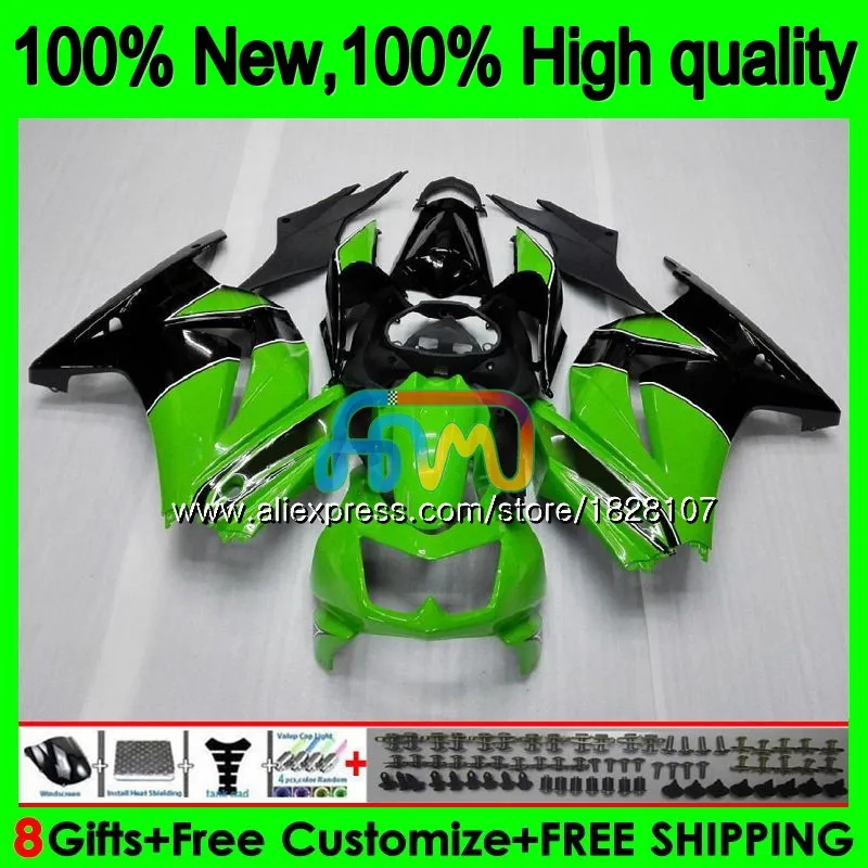 Body For KAWASAKI ZX-250R EX-250 EX250 ZX 250R Stock green 2BS.5 EX 250 ZX250R 08 09 10 11 12 2008 2009 2010 2011 2012 Fairing Body For KAWASAKI ZX-250R EX-250 EX250 ZX 250R Stock green 2BS.5 EX 250 ZX250R 08 09 10 11 12 2008 2009 2010 2011 2012 Fairing