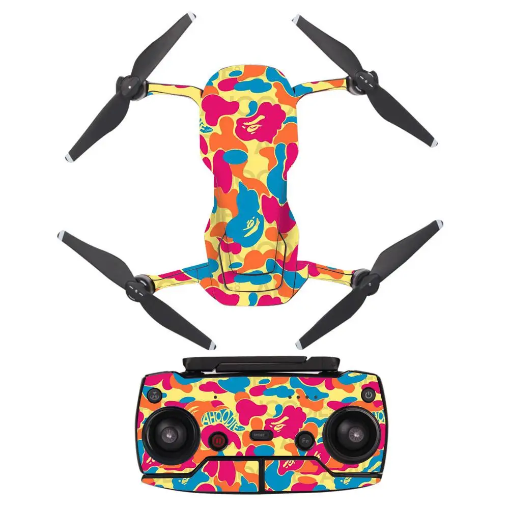 ПВХ водонепроницаемый стикер для DJI MAVIC AIR Drone корпус оболочка защита кожи Квадрокоптер камера Drone Кожа Наклейка s Аксессуары - Цвет: YSDJM-A0085