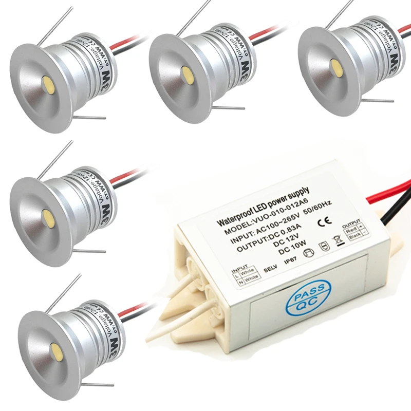 IP65 12V DC светодиодный уличный светильник ing 1W мини точечный для сауны 80Ra CE RoHS D25mm SPA