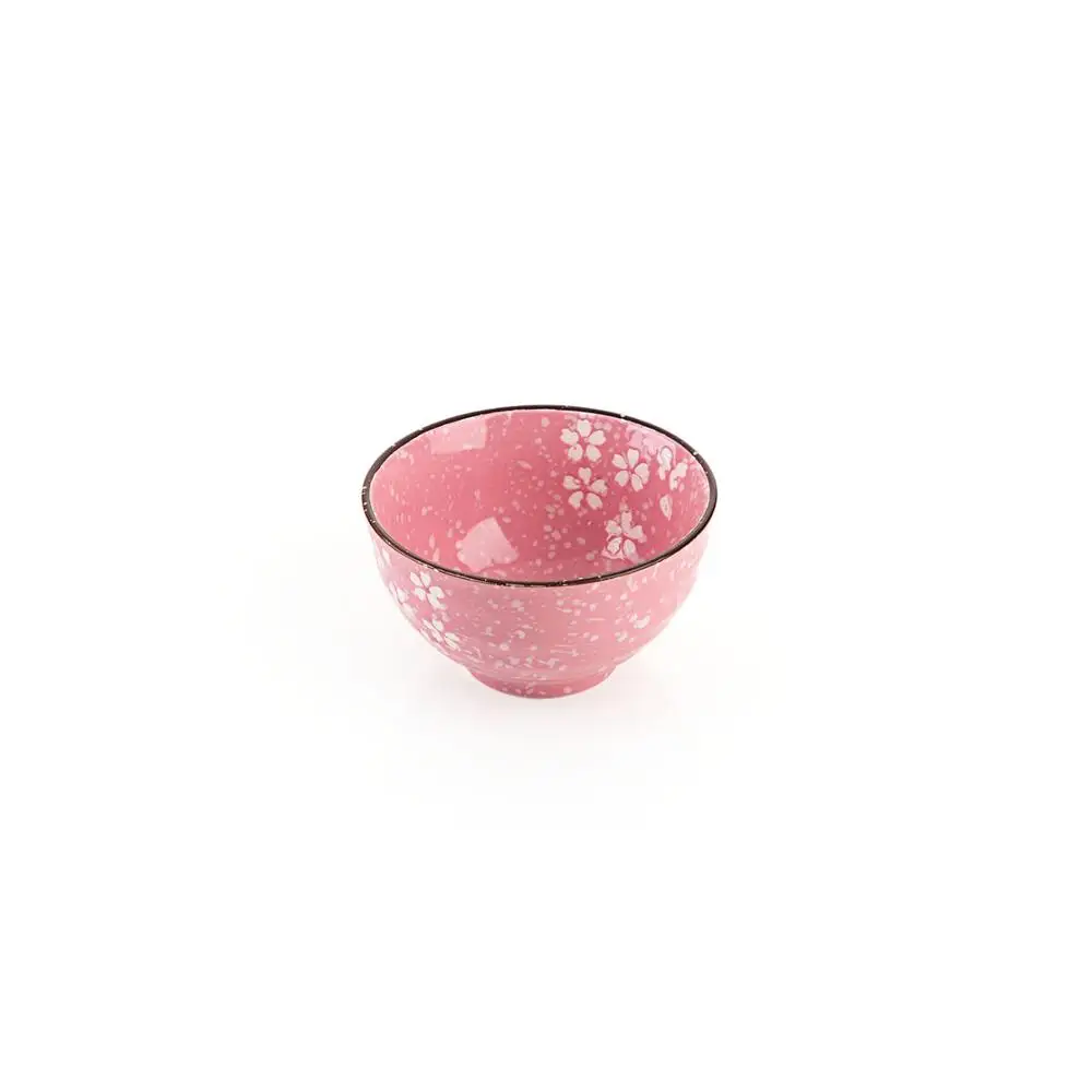 OTHERHOUSE, 1 шт., керамическая миска, миска для риса, кухонная посуда, фруктовые салатники, посуда для детей, студентов, рамен, миски для супа, японский стиль - Цвет: Розовый