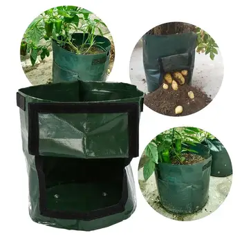 

1pc Cultivation Plant Grow Bag DIY Potato Grow Planter Vegetable Growing Planting Container Bag Thicken Garden Pot for Home