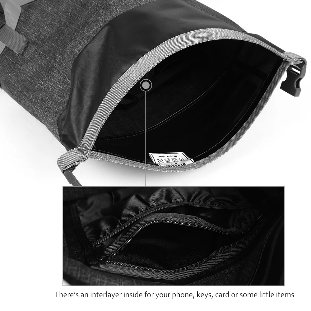 LIXADA Открытый Треккинг сухой мешок водонепроницаемый спортивная сумка плавающий рулон-топ рюкзак плавание Кемпинг дрейфующий водный спорт сухая сумка