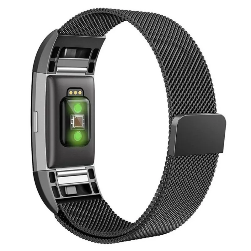 Высококачественная Нержавеющая Миланская Магнитная Петля ремешок для FitBit Charge 2