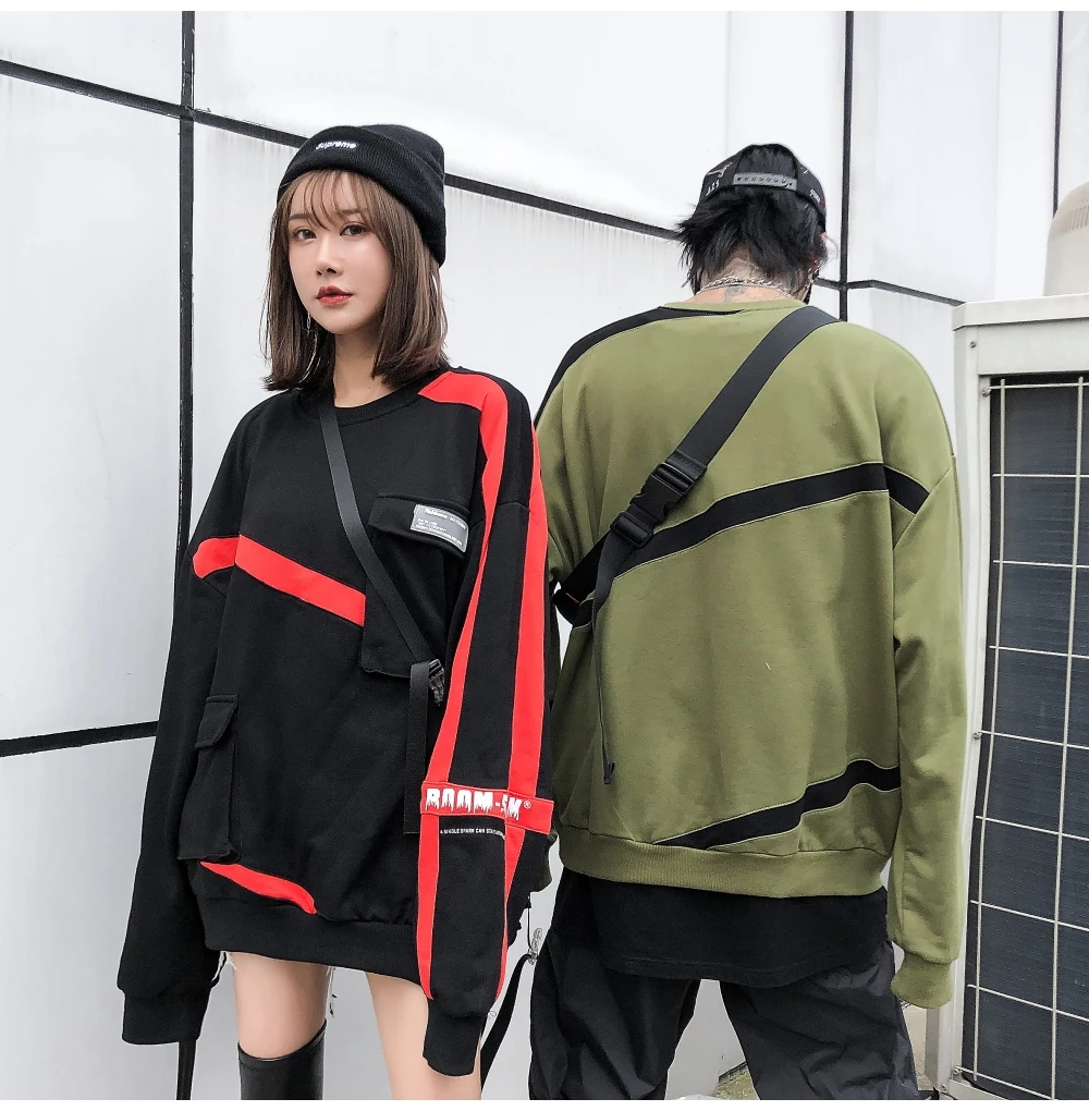 Новые мужские толстовки Harajuku с несколькими сумками, толстовки, мужские и женские уличные черные худи, мужские зимние базовые толстовки в стиле хип-хоп