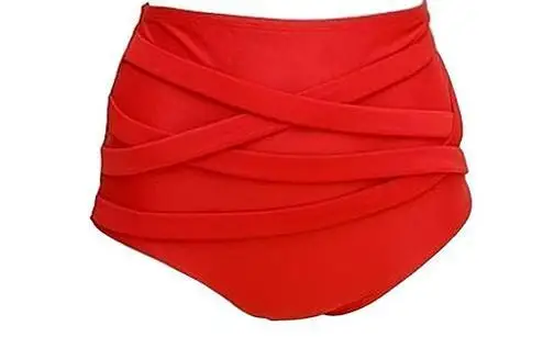 Europe and the United States new high waist retro Bikini swimsuit pregnant women swimwear cover scars swimsuit