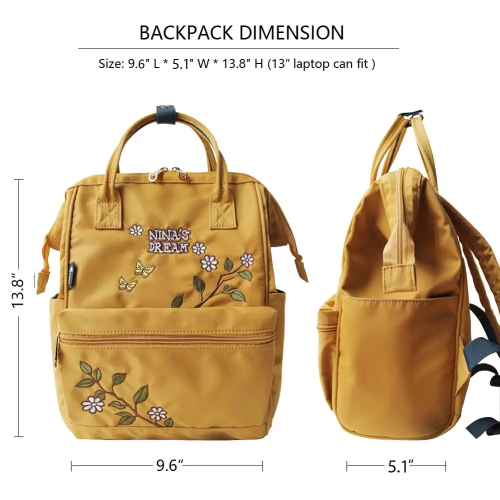 Женский водонепроницаемый рюкзак для ноутбука с цветочным принтом|women backpack|backpack