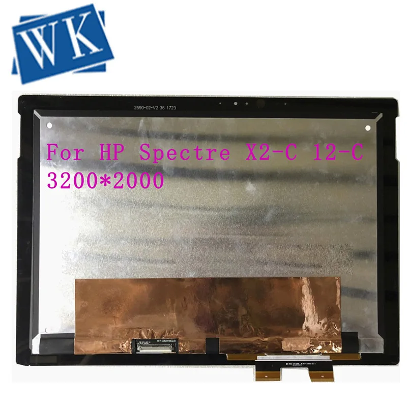 12," LCD кодирующий преобразователь сенсорного экрана в сборе LP123QP1-SPA2 для hp Spectre X2-C 12-C 3000*2000 EDP 40 контактов