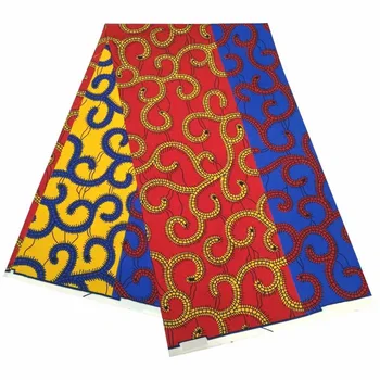 

Ghana kente design ankara african wax print fabric 100% polyester fabric 6 yard/lot african wax brocade fabric for clothes