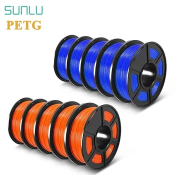 

SUNLU PETG 3D Filament 1.75mm 3D Printer Filament Plasic PETG Good Toughness Printing Materials 10rolls/set