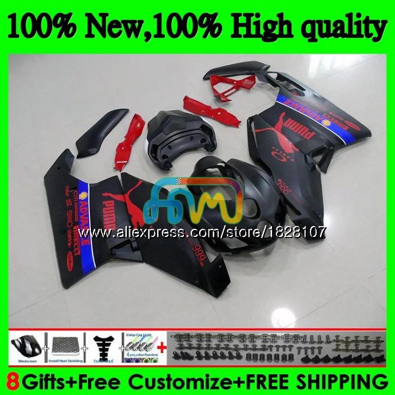 OEM тело для поездок на мотоцикле DUCATI 749R 999R 749S 999 S 749 999 05 06 Кузов 79BS. 87 749-999 CC 749 матовый черный 999 S R 2005 2006 комплект обтекателей - Цвет: No. 1 Matte grey