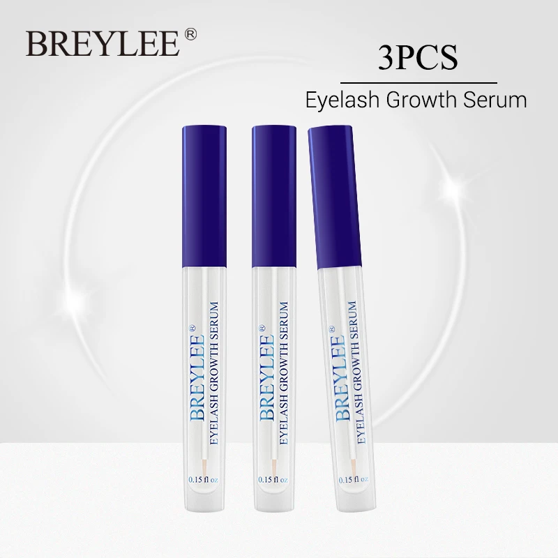 

BREYLEE Eyelash Growth Liquid Eyelash Curling Thickening Extension Treatment Essence Eyelash Enhancer Eyelashes Lasting 3 PCS