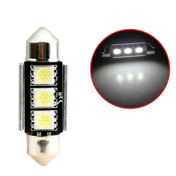 

Automotive LED Dome cnabus Decoding Double 5050 3smd Reading License Plate Lamp