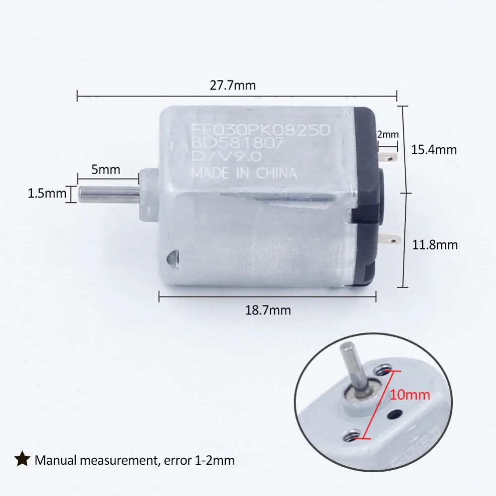 10 шт./лот FF 030 PK для Мабучи микродвигатель постоянного тока дома Приспособления автомобильный аудио-видео на плоской подошве Mute 3 V-9 V FF-030PK-08250 для Мабучи двигатель