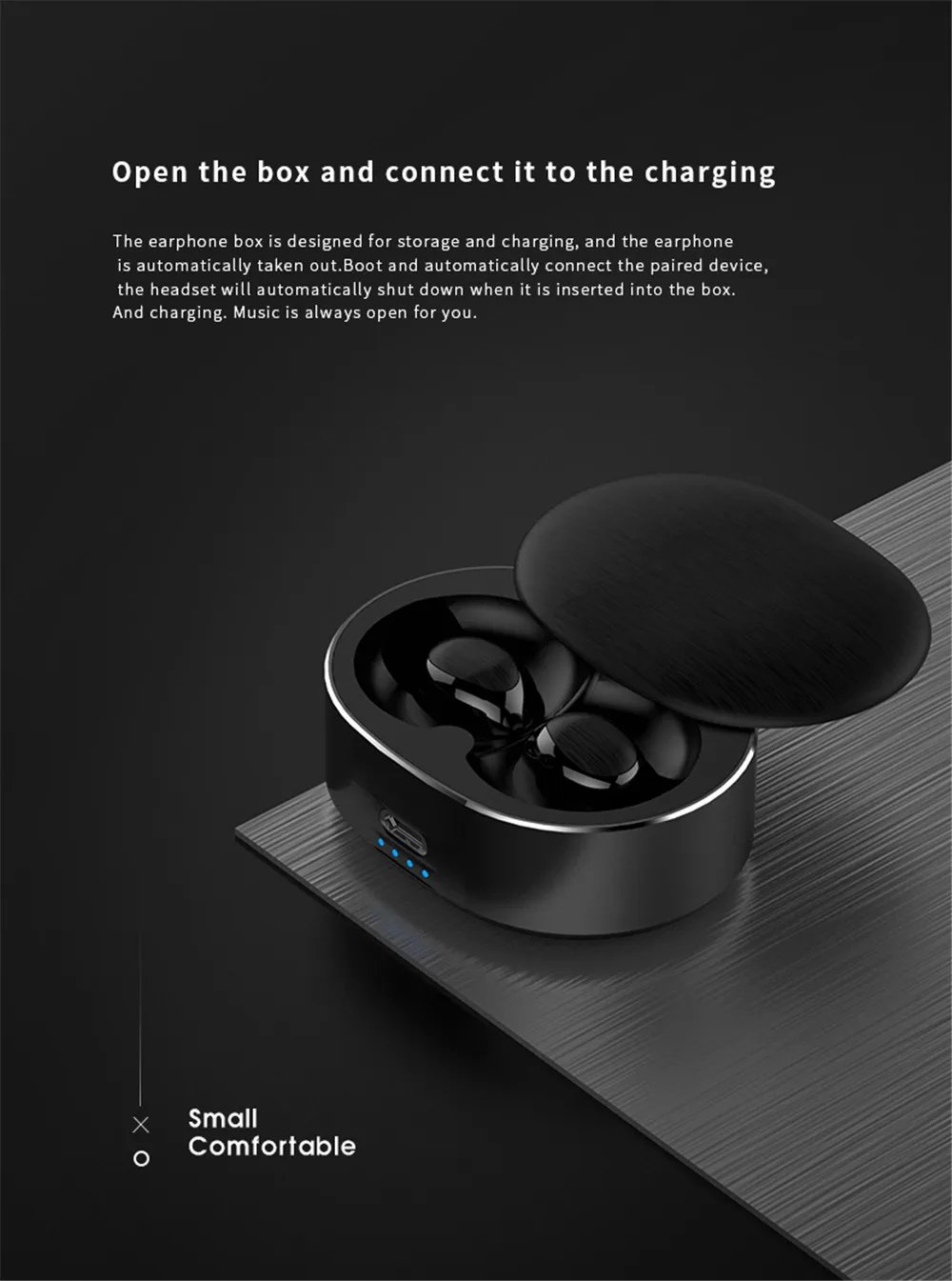 B20 TWS Mini Dual V5.0 Bluetooth Earphones True Wireless Headsets 3D Stereo Sound Earbuds Dual Microphone Charging box