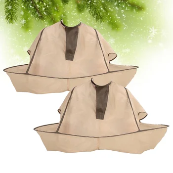 

2pcs Chic Portable Hair Cutting Capes Hair Cutting Cloak Barber Supplies for Home Barber Salon