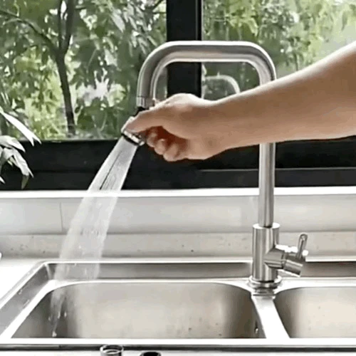 

360 Rotatable Water Faucet Bubbler Extension Tube Swivel Shower Adjustable Aerator Filter Tap Nozzle Connector Diffuser Bent