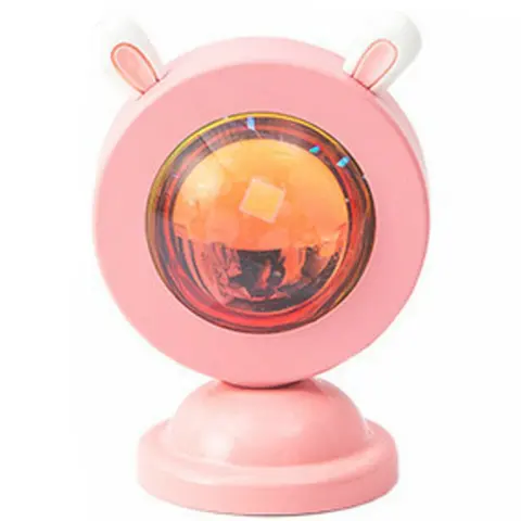 Rainbow Sunset Projector Led Night Light Solar Projection Desk Lamp For Bedroom Bar Cafe Wall Decor