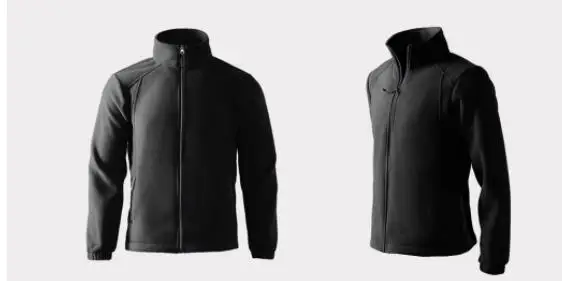 Xiaomi mijia Мужская Флисовая теплая куртка зимняя двойная бархатная зимняя куртка высокое качество - Цвет: black S