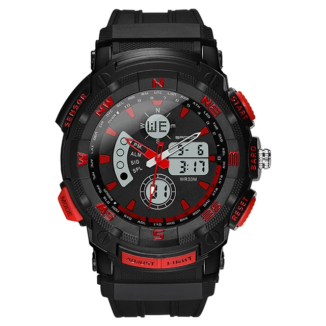 

SANDA Sports Digital Wristwatch Fashion military Mens Watch Waterproof Multifunction LED Watches Men Outdoor Relogio Masculino