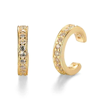 

1 Pcs 925 Sterling Silver Dainty CZ Helix Ear Cuff Earrings Ear Clip Bohemian Crystal Ear Cuff Earring For Women Jewelry Gifts