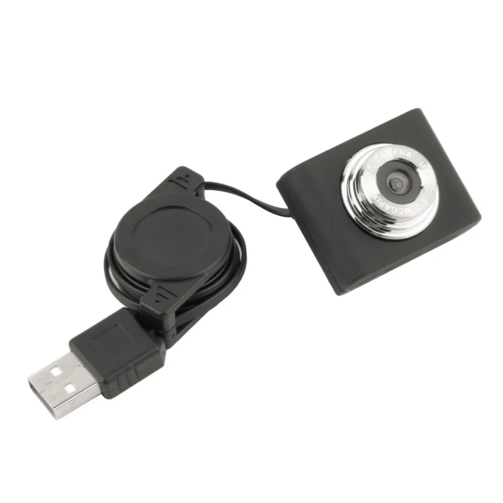 

High Definition Mini Retractable Clip Web Camera USB 2.0 5M For Computer Laptop 5 Megapixels USB Retractable Cable Webcam