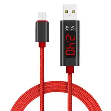 1 м USB напряжение тока умный дисплей линия данных Быстрая зарядка тип-c Android кабель для samsung S9 для huawei для Xiaomi