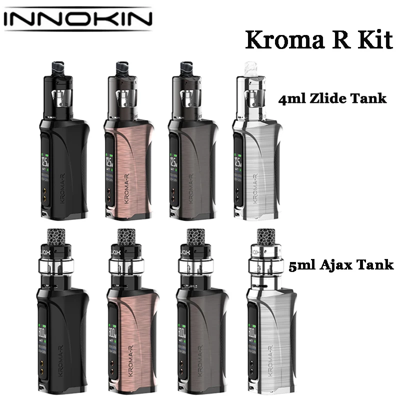 Новый набор Innokin Kroma R Zlide/набор Ajax 80 Вт боксмод вейп 4 мл Zlide 5 бак испаритель