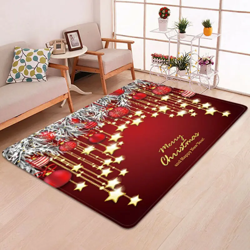 ALAZA Santa Claus Merry Christmas Area Rug Rugs Carpet for Living Room Bedroom 60 x 39 inches