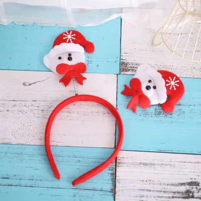 Bear head hoop Рождественская повязка на голову - Цвет: Bear head hoop
