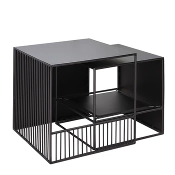 

Nordic Simple Modern Coffee Table Home Sofa Corner Table Creative Metal Small Table Side Table Desk Black Livingroom Sofa Side