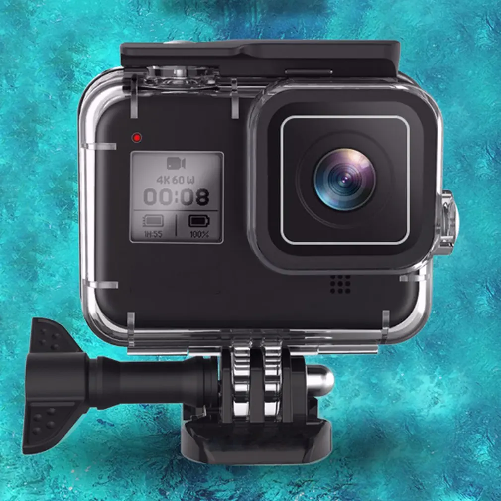 60 м Корпус для GoPro HERO 8 черный жесткий защитный чехол для Go Pro Hero8 аксессуары для спортивной камеры