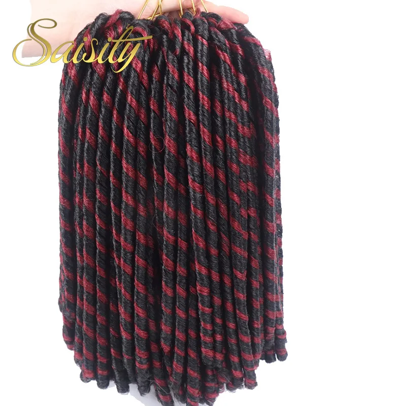 Saisity 14''faux locs вязание крючком волосы мягкие и легкие дреды синтетические косички для наращивания крючком волосы для наращивания 15 прядей/упаковка