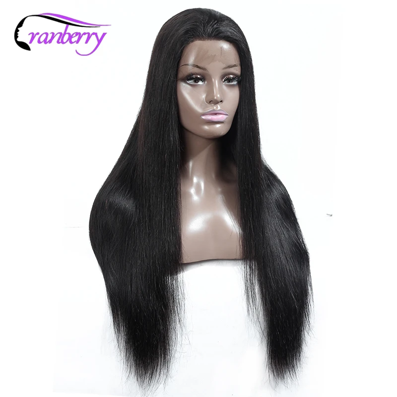 

Cranberry Hair 360 Lace Frontal Wig Straight Human Hair Wigs Remy Hair Peruvian Wig Human Hair Wigs For Black Women 8-24 Inch