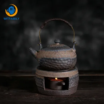 

Warm Tea Stove Japanese Retro Tea Warmer Teapot Ceramic Kung Fu Tea Warming Coffee Milk Candle Heating Teaware Insulation Base